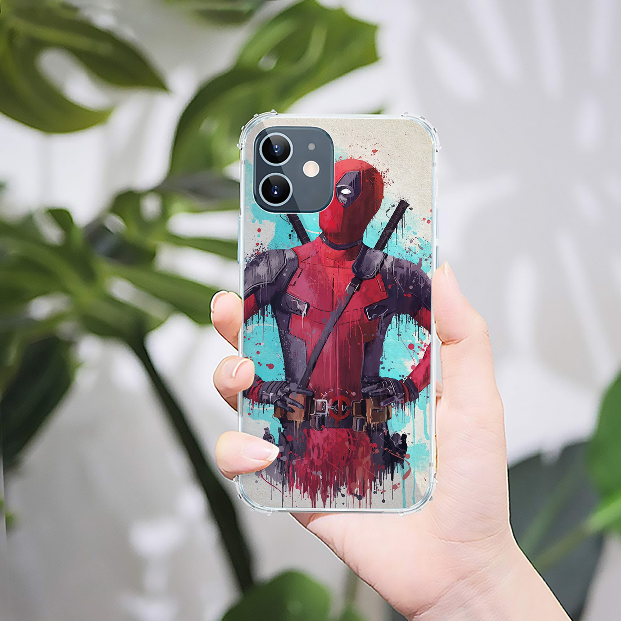 （画像用） Deadpool デッドプール 【iPhone 12シリーズ対応】透明スマホケース（クリアソフトケース）